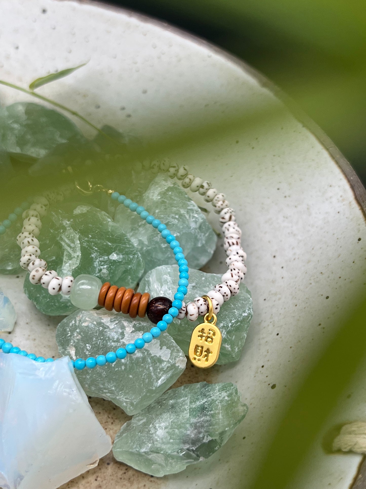 Xingyue Bodhi Bracelet Moon Ribbon Sutra – Purple Lotus Flower Beads Buddha Beads, Cool Nationalistic Hand String | KwangYin