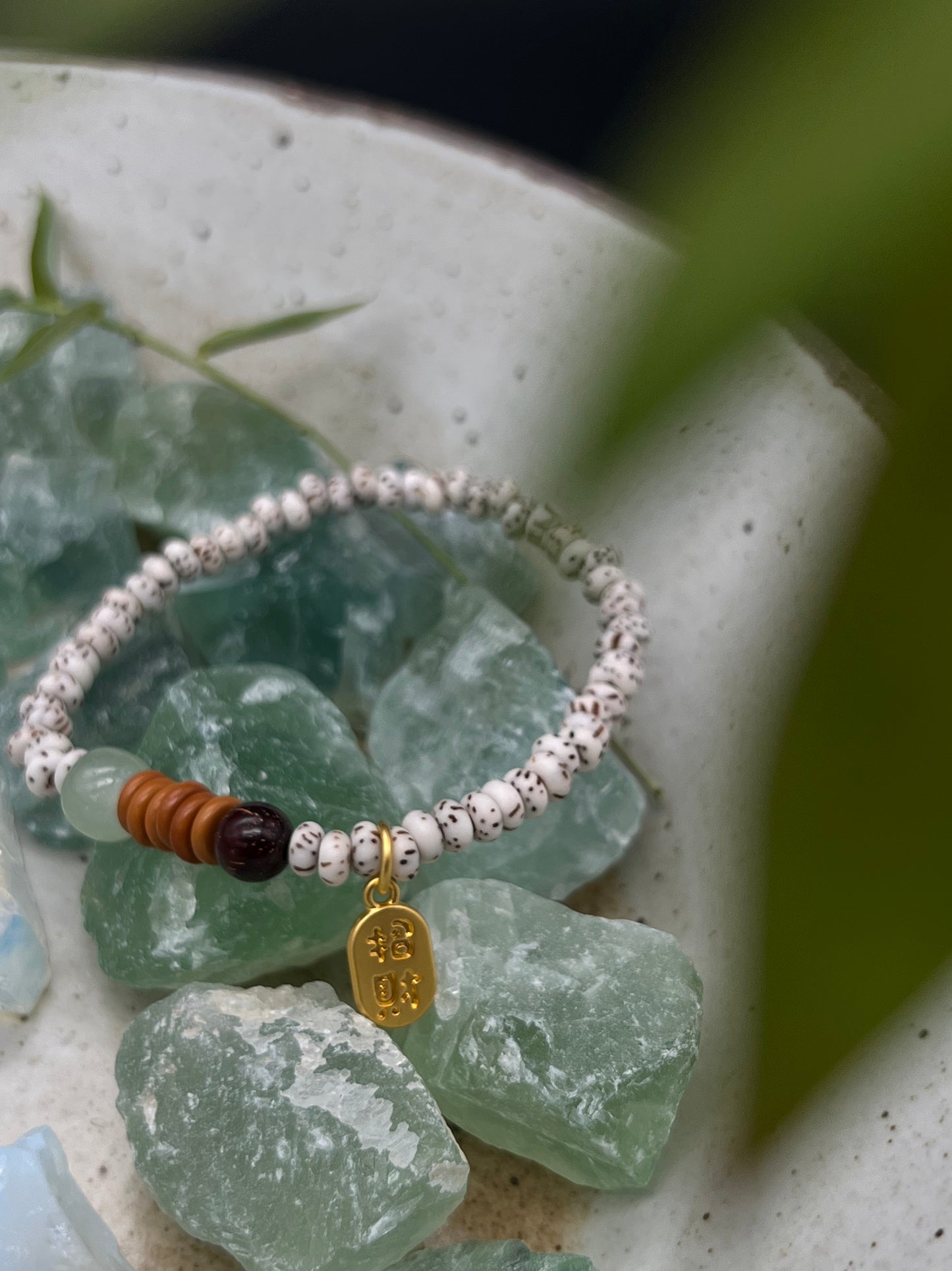 Xingyue Bodhi Bracelet Moon Ribbon Sutra – Purple Lotus Flower Beads Buddha Beads, Cool Nationalistic Hand String | KwangYin