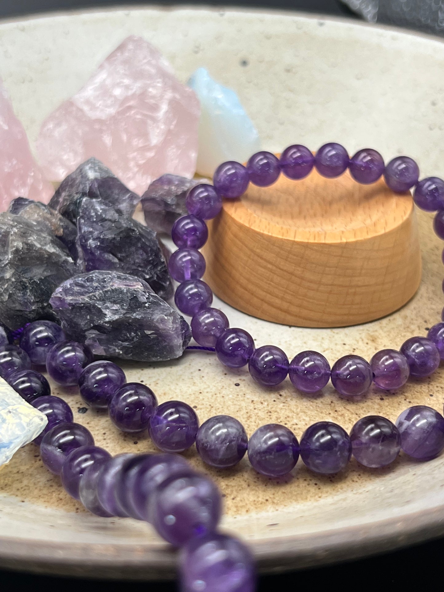 Natural Amethyst Bracelet – 10mm High Quality Natural Stone Bead Bracelet for Women & Men | KwangYin