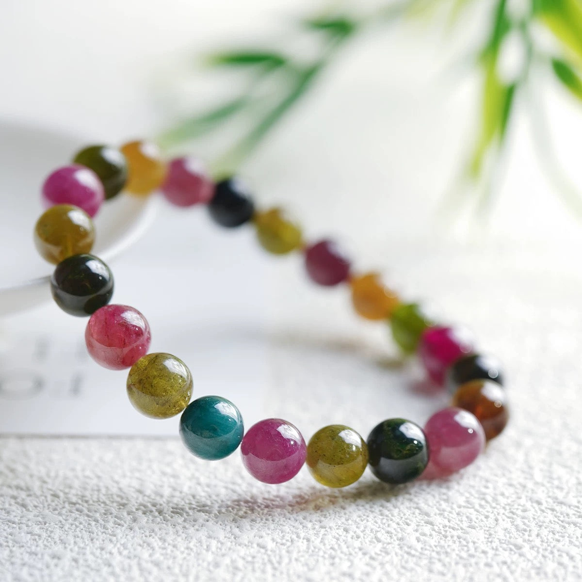 Tourmaline & Chalcedony Healing Bracelet – Balancing Energy & Emotional Jewelry for Women & Gift Lovers|KwangYin