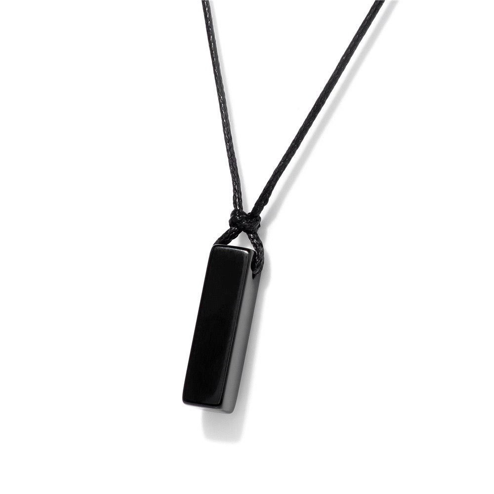 Men's Vintage Natural Crystal Necklace - Healing Leather Rope Braid Jewelry|KwangYin