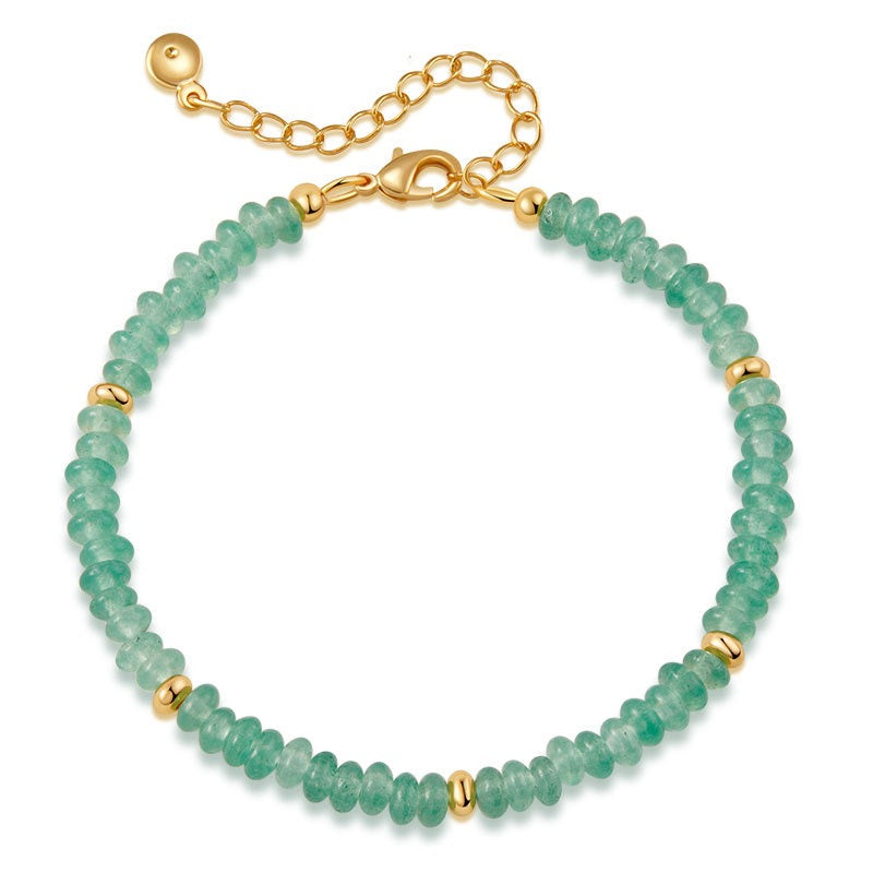 Natural Crystal Stone Colorful Mix-Gemstones Beaded Bracelet Bohemian Women's Sweet And Cute Summer Vacation Handmade Jewelry|KwangYin