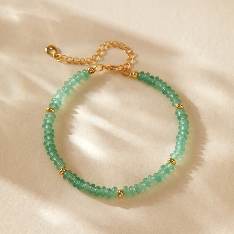 Natural Crystal Stone Colorful Mix-Gemstones Beaded Bracelet Bohemian Women's Sweet And Cute Summer Vacation Handmade Jewelry|KwangYin