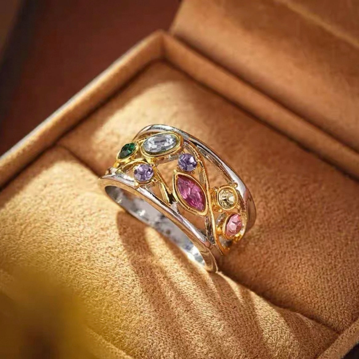 Magnetic Therapy Crystal Quartz Ring for Women – Weight Loss & Lymph Drainage Therapy Ring | KwangYin