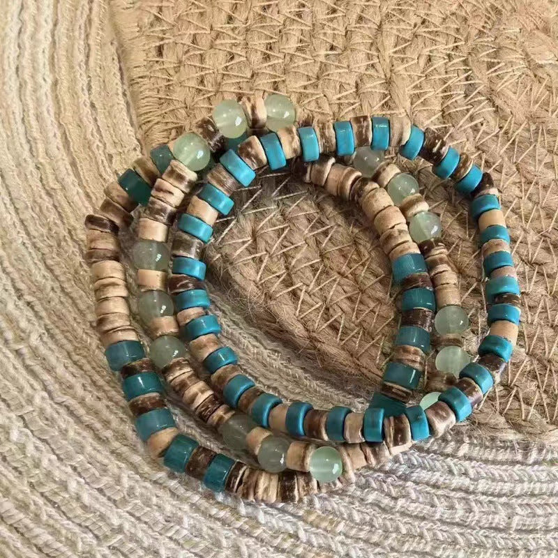 Mens Beaded Bracelet Surfer Style Bracelet Mens Bracelet Stack Stacking Bracelets Stretch Boho Bracelets|KwangYin