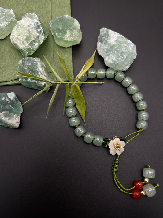 Peach Blossom Jade Bracelet