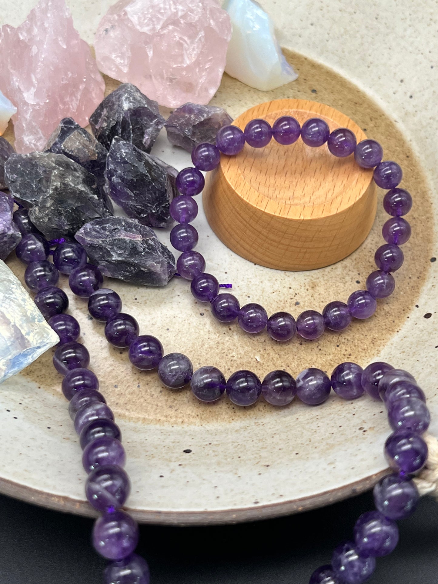 Kwangyin Natural Amethyst Bracelet 10mm High Quality Natural Stone Bead Bracelets Women Men Real Original Purple Reiki Crystal Quartz Jewelry