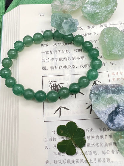 Moss Agate Bracelet & Green Aventurine Bracelet