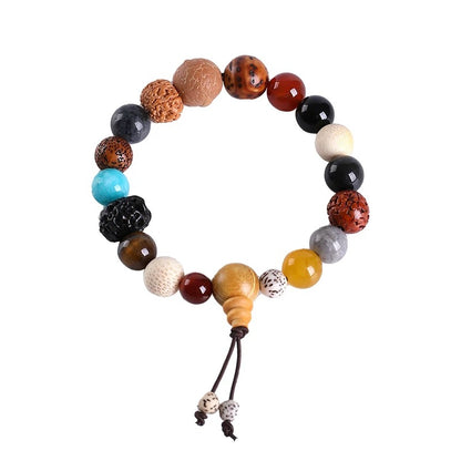 18-Seed Energy Bracelet – Wealth, Health & Love Protection, Natural Spiritual Talisman | KwangYin