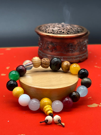 18-Seed Energy Bracelet – Wealth, Health & Love Protection, Natural Spiritual Talisman | KwangYin