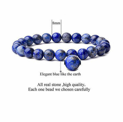 Lapis Lazuli Friendship Bracelet – Blue Quality Lapis Crystal Healing Beaded Bracelets for Kids, Men, Women, Couples | KwangYin