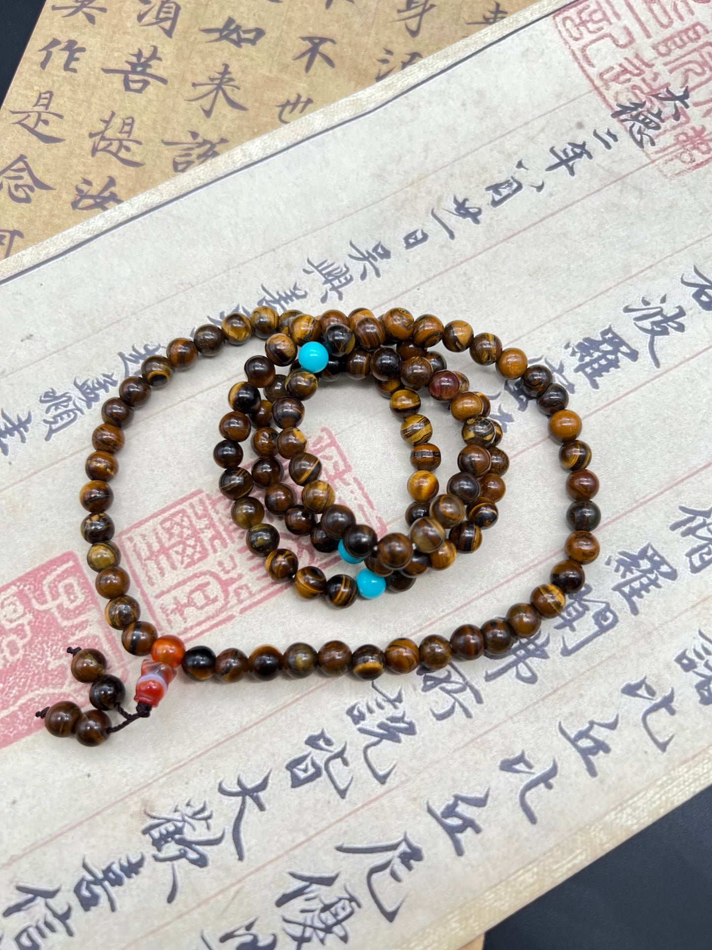 6mm 108 Tiger Eye Bead Bracelet