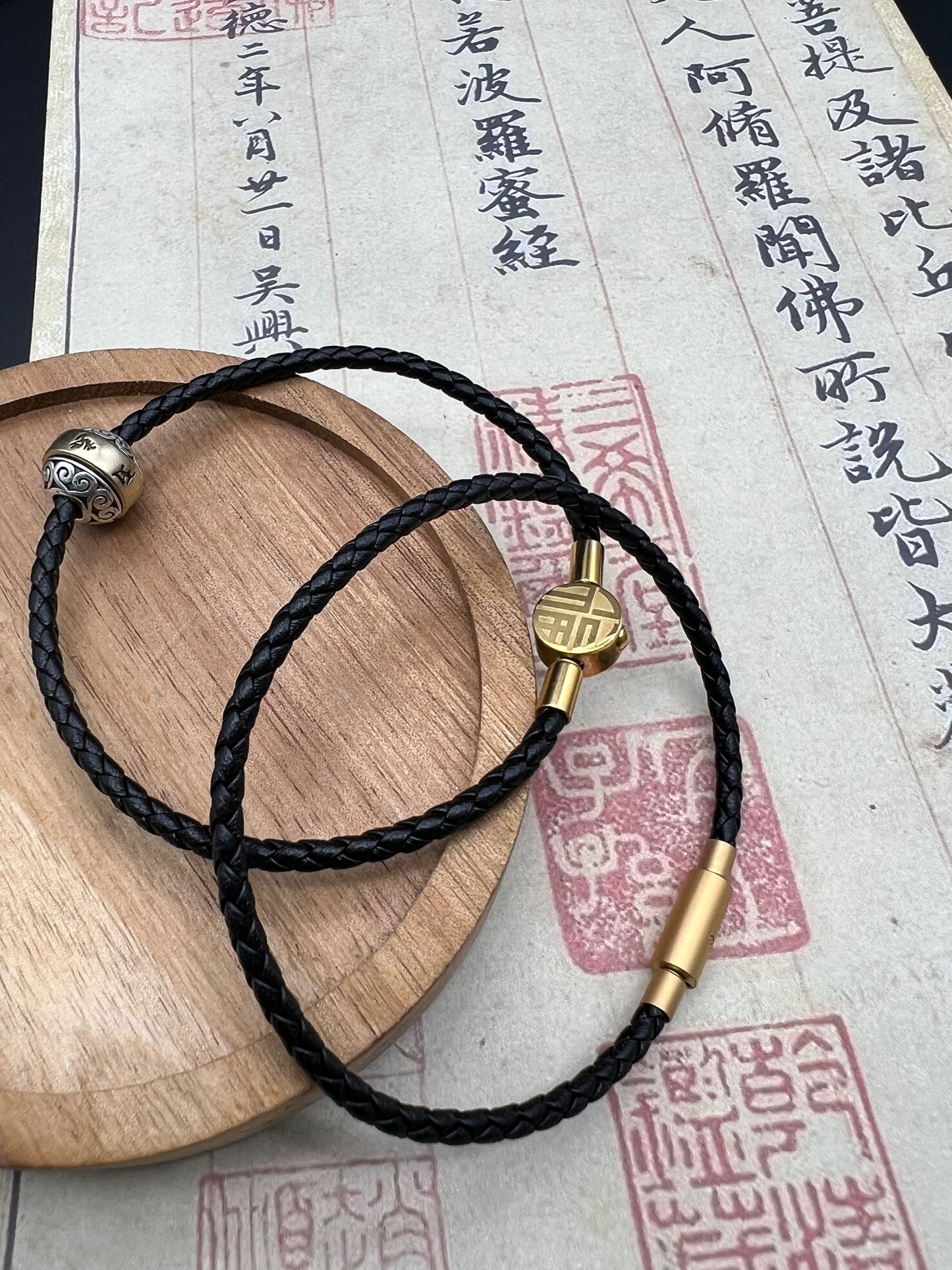 Exquisite Leather Cord Bracelet