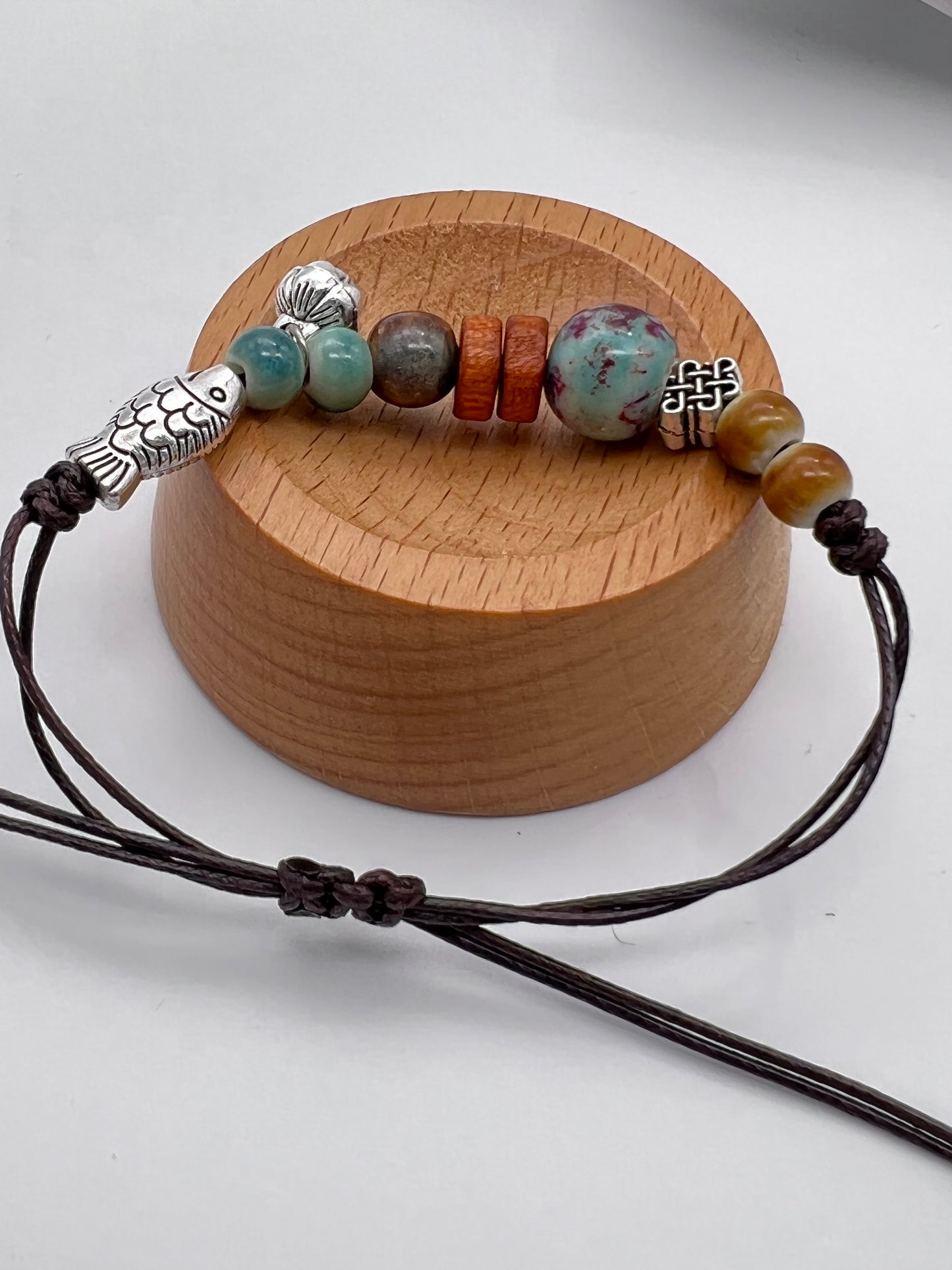 New Chinese Style Ceramic Bead Woven Bracelet — Timeless Charm, Modern Craftsmanship