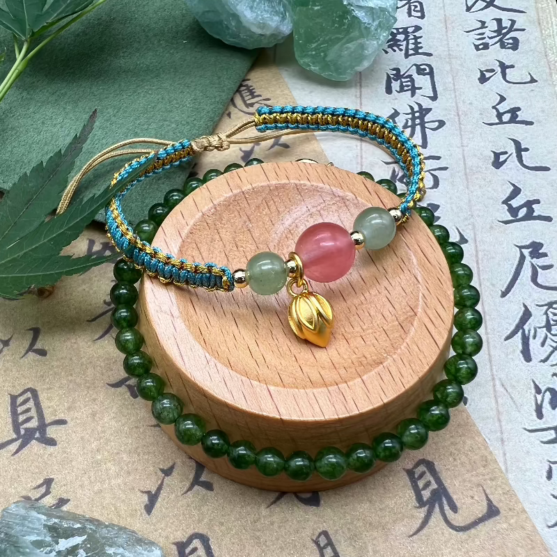 Lotus Flower Bracelet with Southern Red Agate Beads-Chic Versatile & Stylish Women'S Fashion Accessory