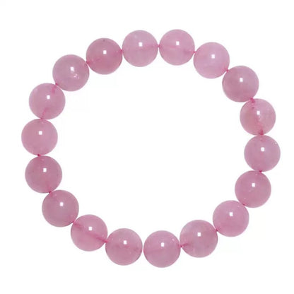 Natural Rose Quartz Bracelet – Love Energy & Emotional Healing, Handmade Adjustable Design | KwangYin