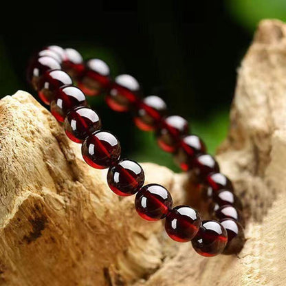 Natural Garnet Bracelet – Energy Protection & Vitality Jewelry for Yoga, Meditation & Gifting|KwangYin