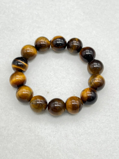 Natural Tiger Eye Bracelet – Stone of Courage, Confidence & Abundance for Men & Women | KwangYin