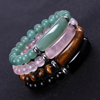 Natural Turquoise & Malachite Bracelet – Healing Energy for Yoga & Meditation | Handmade Gemstone Jewelry|KwangYin